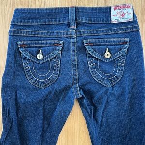 True Religion Becky dark wash bootcut jeans size 28